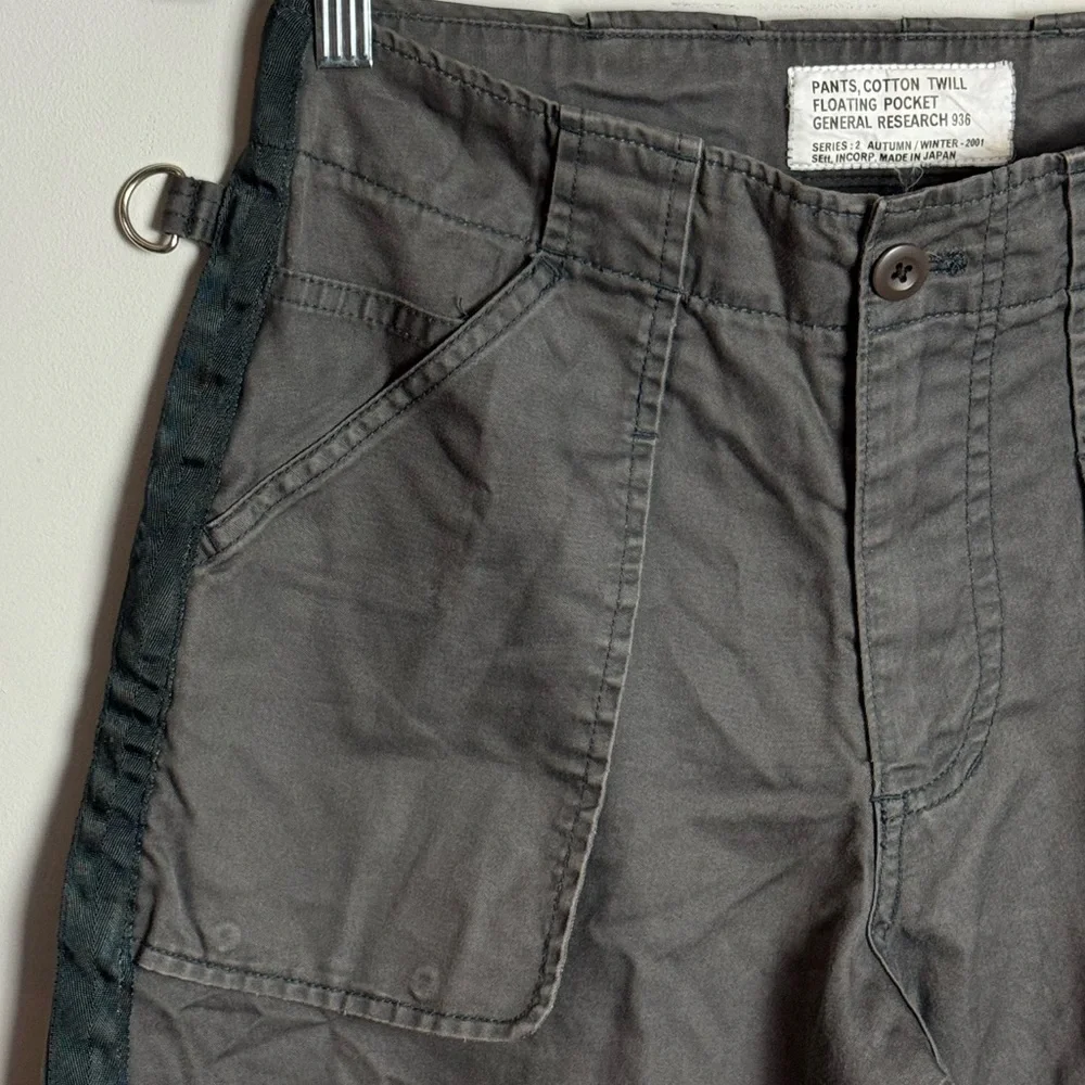 General Research Cotton Twill “Floating Pocket” Pants – AW2001 – Size M
